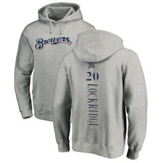 Youth Milwaukee Brewers Brandon Lockridge Ash Backer Pullover Hoodie